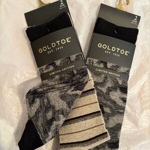 NWT 4 Pairs of Gold Toe Limited Edition Socks